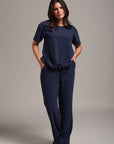 Straight-Leg Pant with Elastic Waistband