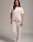 Straight-Leg Pant with Elastic Waistband