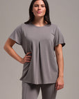 Flutter Sleeve Pleat Front Top