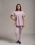 Flutter Sleeve Pleat Front Top