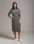 Slim Fit Knee-Length Skirt