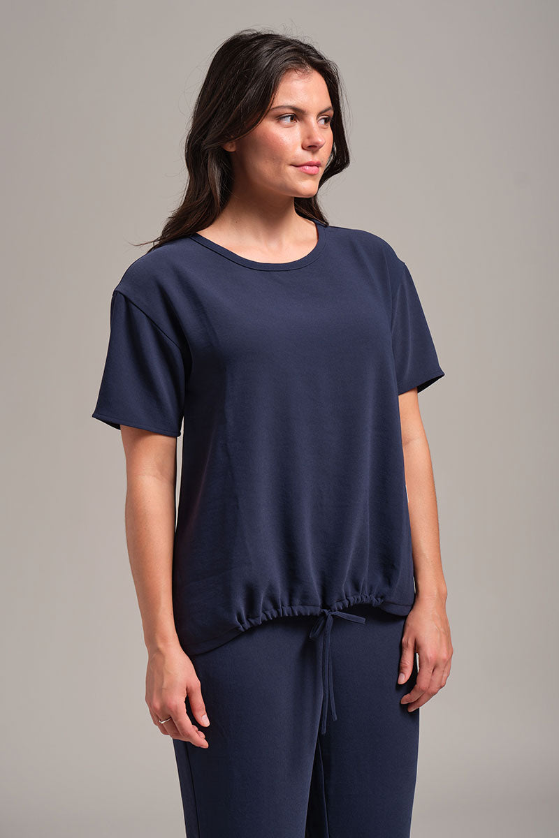 CLASSIC FIT TEE WITH FRONT TIE TOP