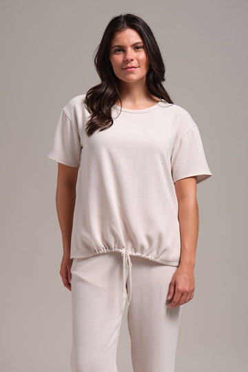 CLASSIC FIT TEE WITH FRONT TIE TOP